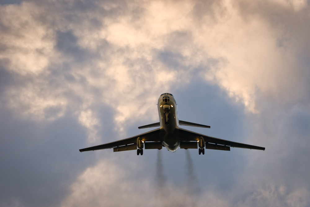 The study looked at aircraft emissions at
